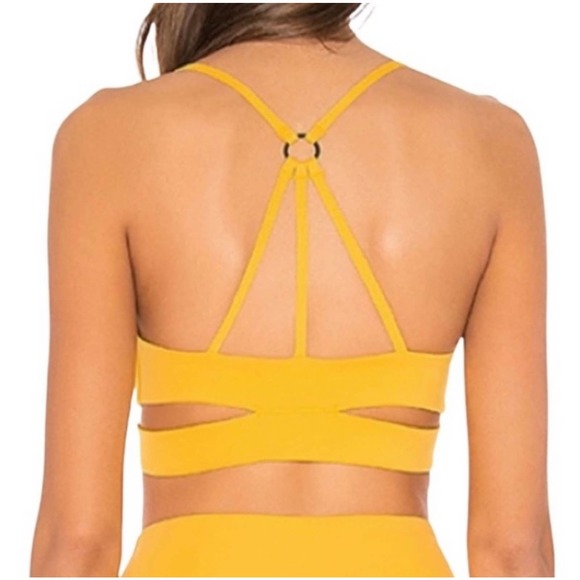 Revolve Lovewave  Brittany Sports Bra Yellow Size Medium - Picture 2 of 10